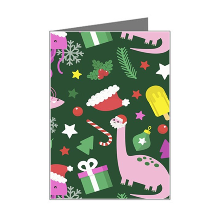 Colorful-funny-christmas-pattern   --- Mini Greeting Card