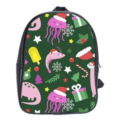 Colorful-funny-christmas-pattern   --- School Bag (xl) by Grandong