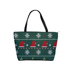 Beautiful-knitted-christmas-pattern -- Classic Shoulder Handbag by Grandong