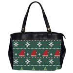 Beautiful-knitted-christmas-pattern -- Oversize Office Handbag (2 Sides) Front