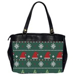 Beautiful-knitted-christmas-pattern -- Oversize Office Handbag (2 Sides) Back