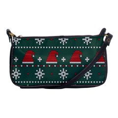 Beautiful-knitted-christmas-pattern -- Shoulder Clutch Bag by Grandong