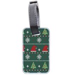 Beautiful-knitted-christmas-pattern -- Luggage Tag (two sides) Back