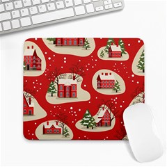 Christmas-new-year-seamless-pattern Large Mousepad by Grandong