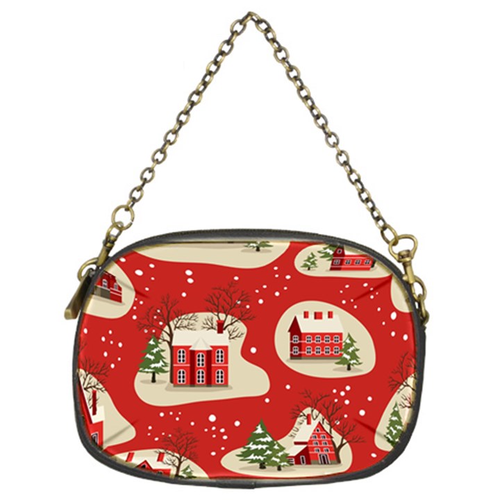 Christmas-new-year-seamless-pattern Chain Purse (Two Sides)