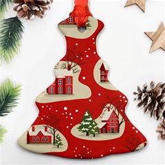 Christmas-new-year-seamless-pattern Ornament (christmas Tree)  by Grandong