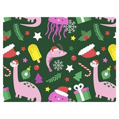 Colorful-funny-christmas-pattern   --- Two Sides Premium Plush Fleece Blanket (extra Small) by Grandong