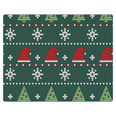 Beautiful-knitted-christmas-pattern -- Premium Plush Fleece Blanket (medium) by Grandong