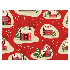 Christmas-new-year-seamless-pattern Premium Plush Fleece Blanket (extra Small) by Grandong