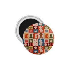 Cute Christmas Seamless Pattern Vector  - 1 75  Magnets by Grandong