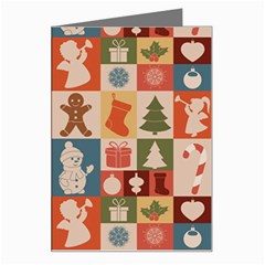 Cute Christmas Seamless Pattern Vector  - Greeting Card by Grandong