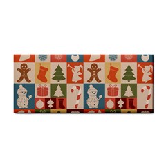 Cute Christmas Seamless Pattern Vector  - Hand Towel by Grandong