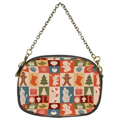 Cute Christmas Seamless Pattern Vector  - Chain Purse (one Side) by Grandong