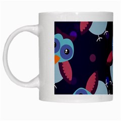 Owl-pattern-background White Mug by Grandong