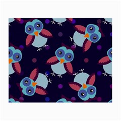 Owl-pattern-background Small Glasses Cloth by Grandong