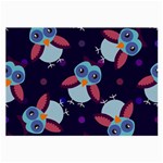 Owl-pattern-background Large Glasses Cloth Front