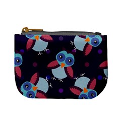 Owl-pattern-background Mini Coin Purse by Grandong