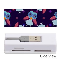 Owl-pattern-background Memory Card Reader (stick) by Grandong