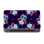 Owl-pattern-background Memory Card Reader with CF Front