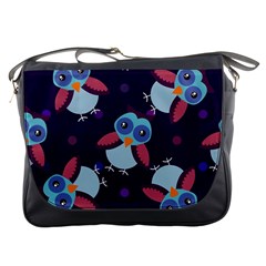 Owl-pattern-background Messenger Bag by Grandong