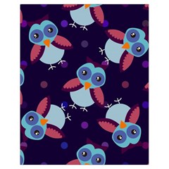 Owl-pattern-background Drawstring Bag (small) by Grandong