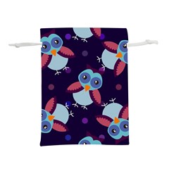 Owl-pattern-background Lightweight Drawstring Pouch (s) by Grandong