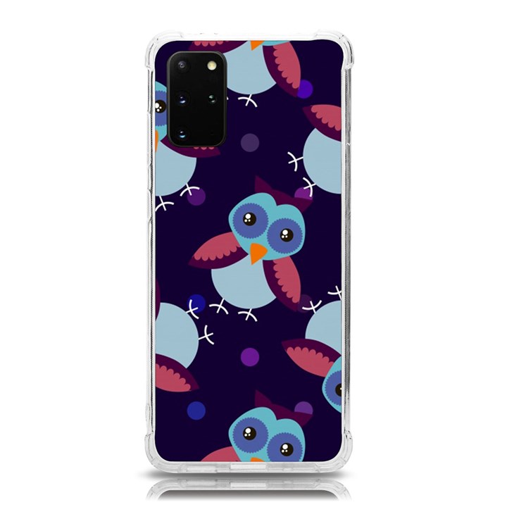 Owl-pattern-background Samsung Galaxy S20Plus 6.7 Inch TPU UV Case