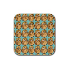 Owl Dreamcatcher Rubber Coaster (square) by Grandong