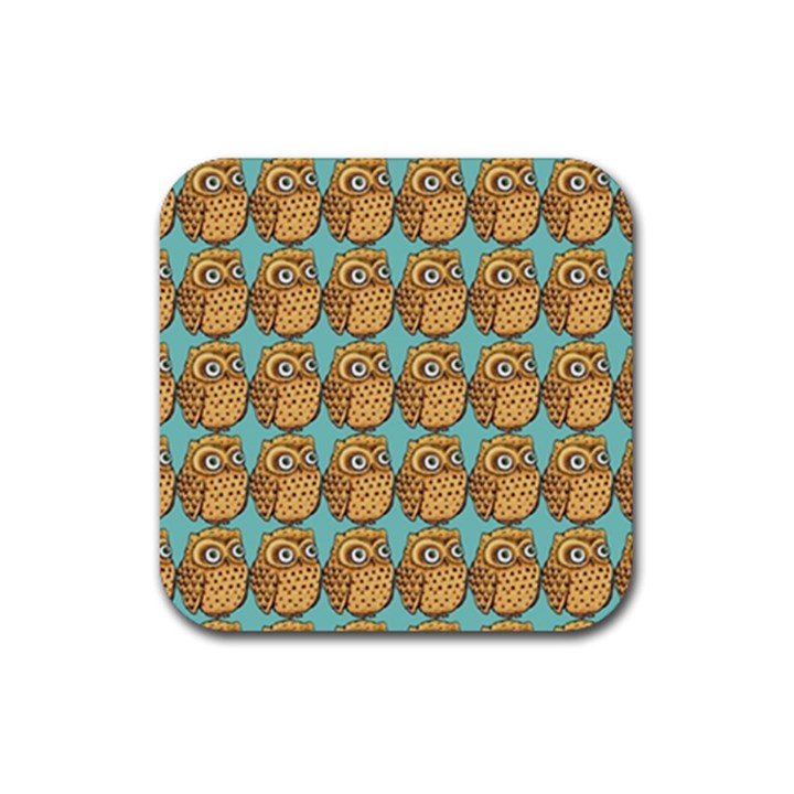 Owl Dreamcatcher Rubber Coaster (Square)