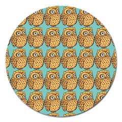 Owl Dreamcatcher Magnet 5  (round) by Grandong