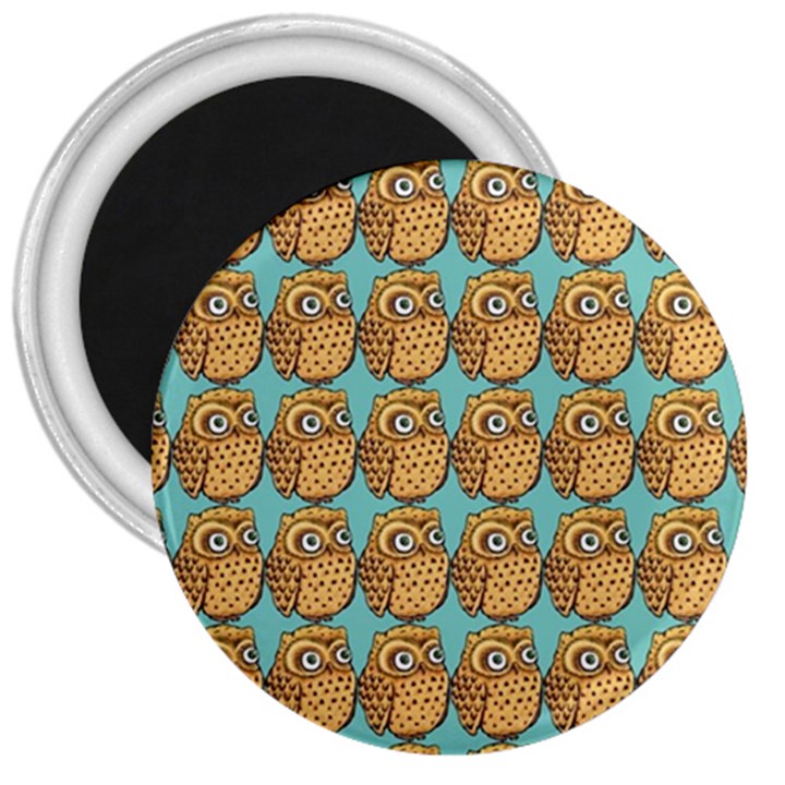 Owl-stars-pattern-background 3  Magnets