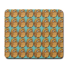 Owl-stars-pattern-background Large Mousepad by Grandong