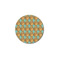 Owl-stars-pattern-background Golf Ball Marker by Grandong