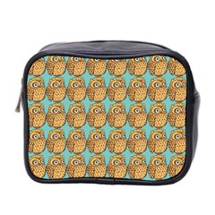 Owl-stars-pattern-background Mini Toiletries Bag (two Sides) by Grandong