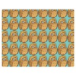 Owl-stars-pattern-background Two Sides Premium Plush Fleece Blanket (Medium) 60 x50  Blanket Back