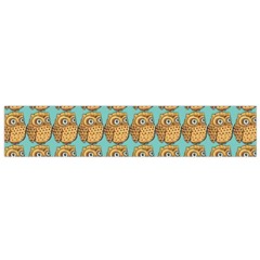 Owl-stars-pattern-background Small Premium Plush Fleece Scarf by Grandong