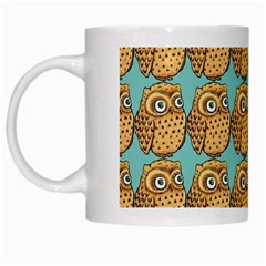 Owl-pattern-background White Mug by Grandong