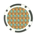 Owl-pattern-background Poker Chip Card Guard (10 pack) Front