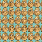 Owl-pattern-background Play Mat (Rectangle) Front