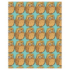 Owl-pattern-background Drawstring Bag (small) by Grandong