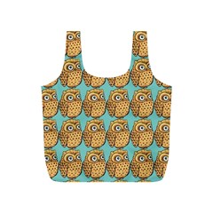 Owl Bird Full Print Recycle Bag (s) by Grandong