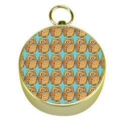 Owl Bird Gold Compasses by Grandong