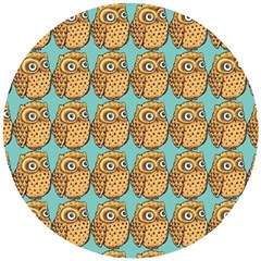 Owl Bird Cartoon Wooden Puzzle Round by Grandong