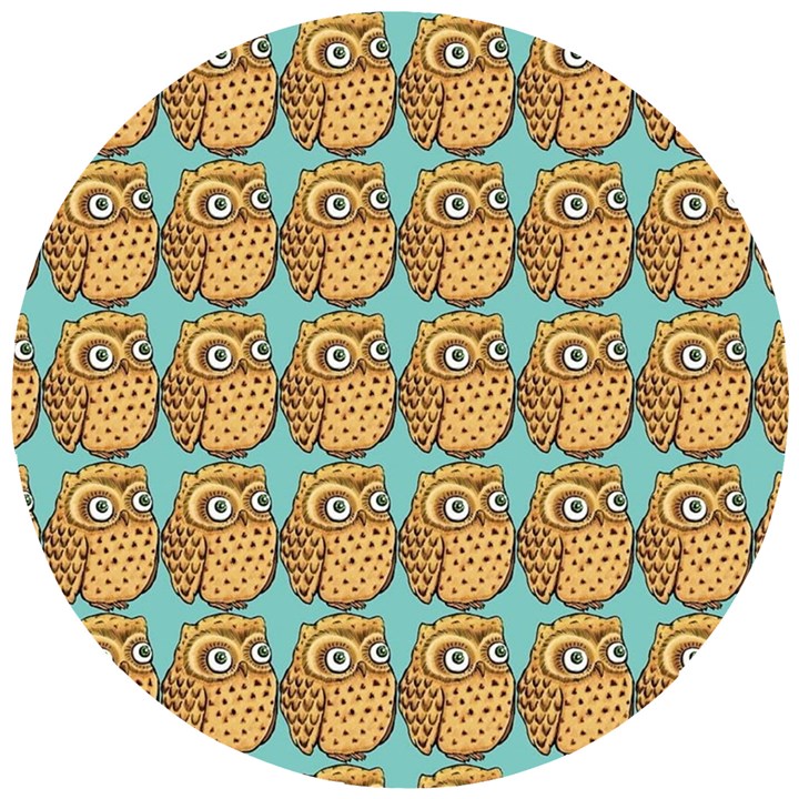 Owl Bird Cartoon Wooden Puzzle Round