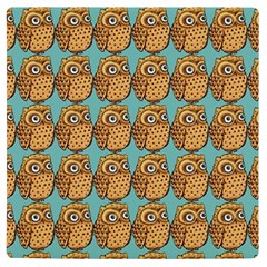 Owl-pattern-background Uv Print Square Tile Coaster  by Grandong