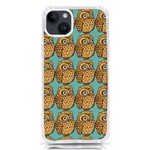 Owl-pattern-background iPhone 14 Plus TPU UV Print Case Front