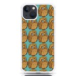 Owl-pattern-background iPhone 13 TPU UV Print Case Front