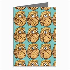 Owl Bird Pattern Greeting Card by Grandong