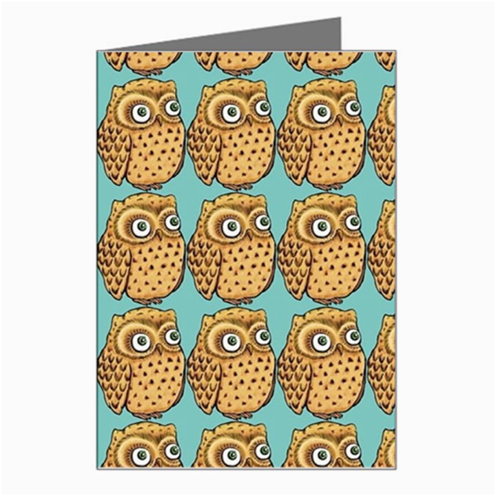 Owl Bird Pattern Greeting Card