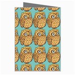 Owl Bird Pattern Greeting Card Right